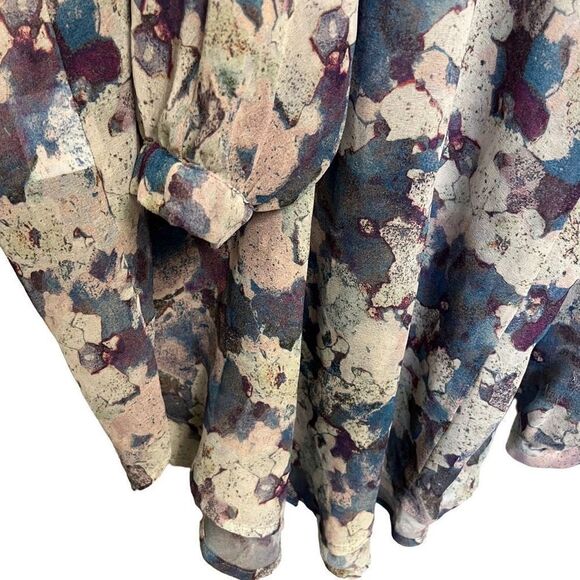 See by Chloe floral sheer mesh long sleeve tunic top size 6 - Picture 3 of 6